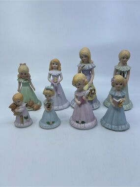 Enesco Growing Up Girls Cake Topper 1, 2, 5, 7, 8, 11 and 12 Read